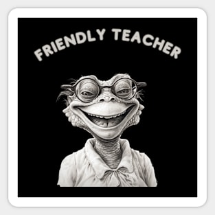 Ffriendly Teacher. Teacher git Sticker